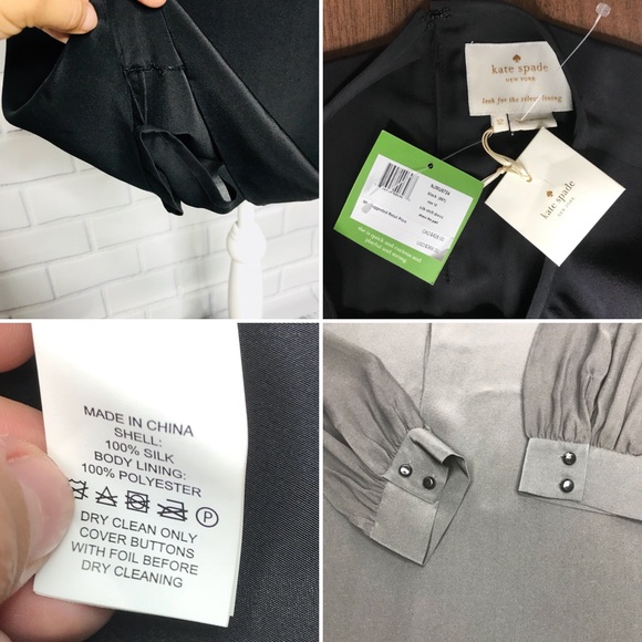 ⬇️ Kate Spade black shift silk dress - Picture 7 of 8